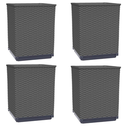 Planters 30x30x37 cm Polypropylene Black