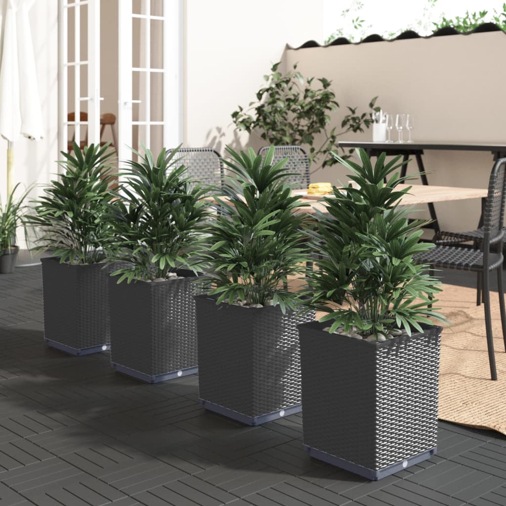 Planters 30x30x37 cm Polypropylene Black