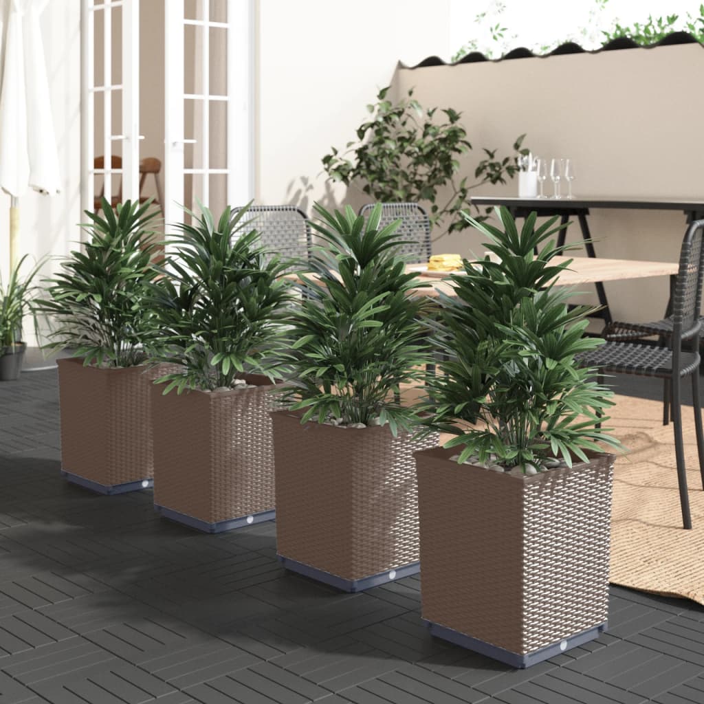Planters 30x30x37 cm Polypropylene Brown