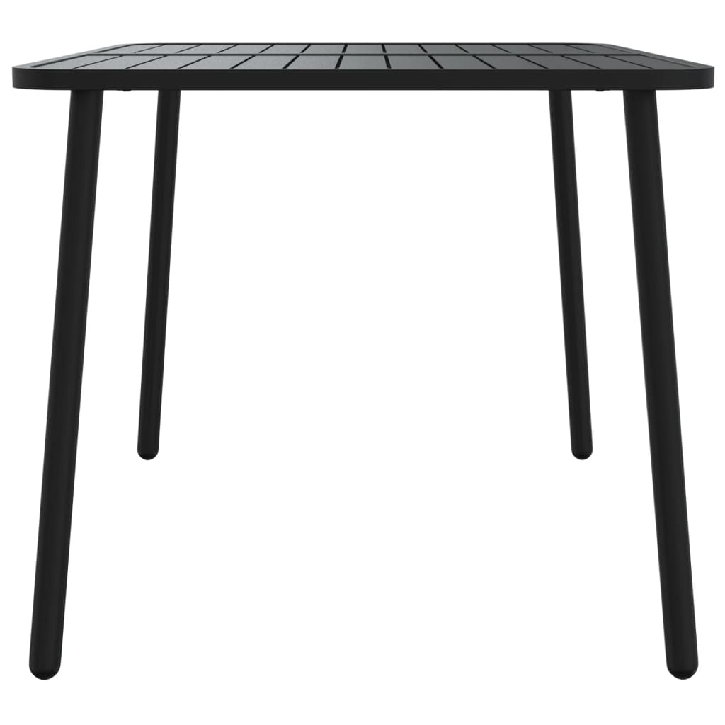 Garden Table Anthracite Steel 110 cm 80 cm