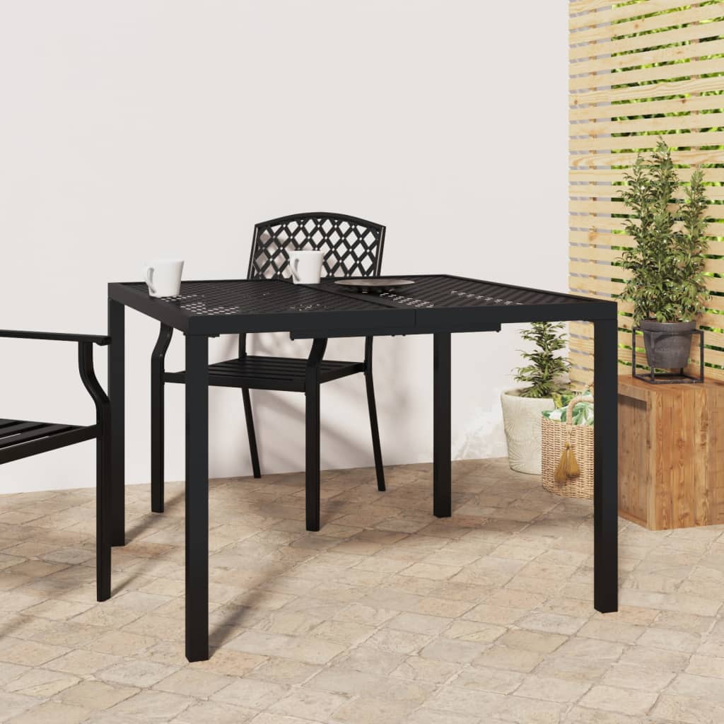 Garden Table Anthracite Steel 100 cm 100 cm