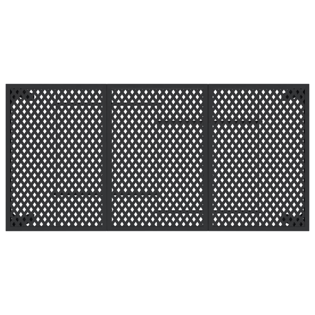 Garden Table Anthracite Steel 165 cm 80 cm