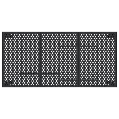 Garden Table Anthracite Steel 165 cm 80 cm