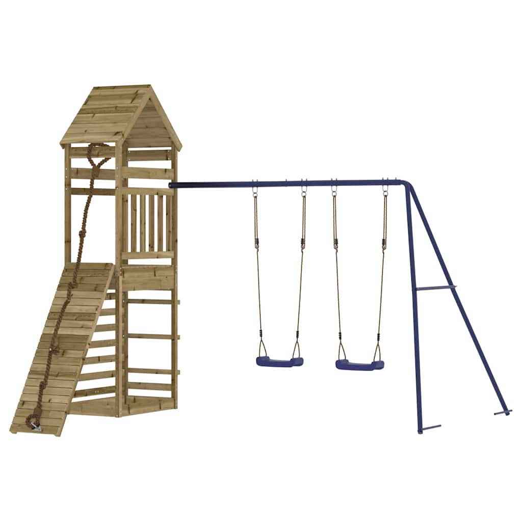 Outdoor Playset Solid Wood Pine Solid impregnated pinewood