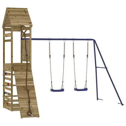 Outdoor Playset Solid Wood Pine Solid impregnated pinewood
