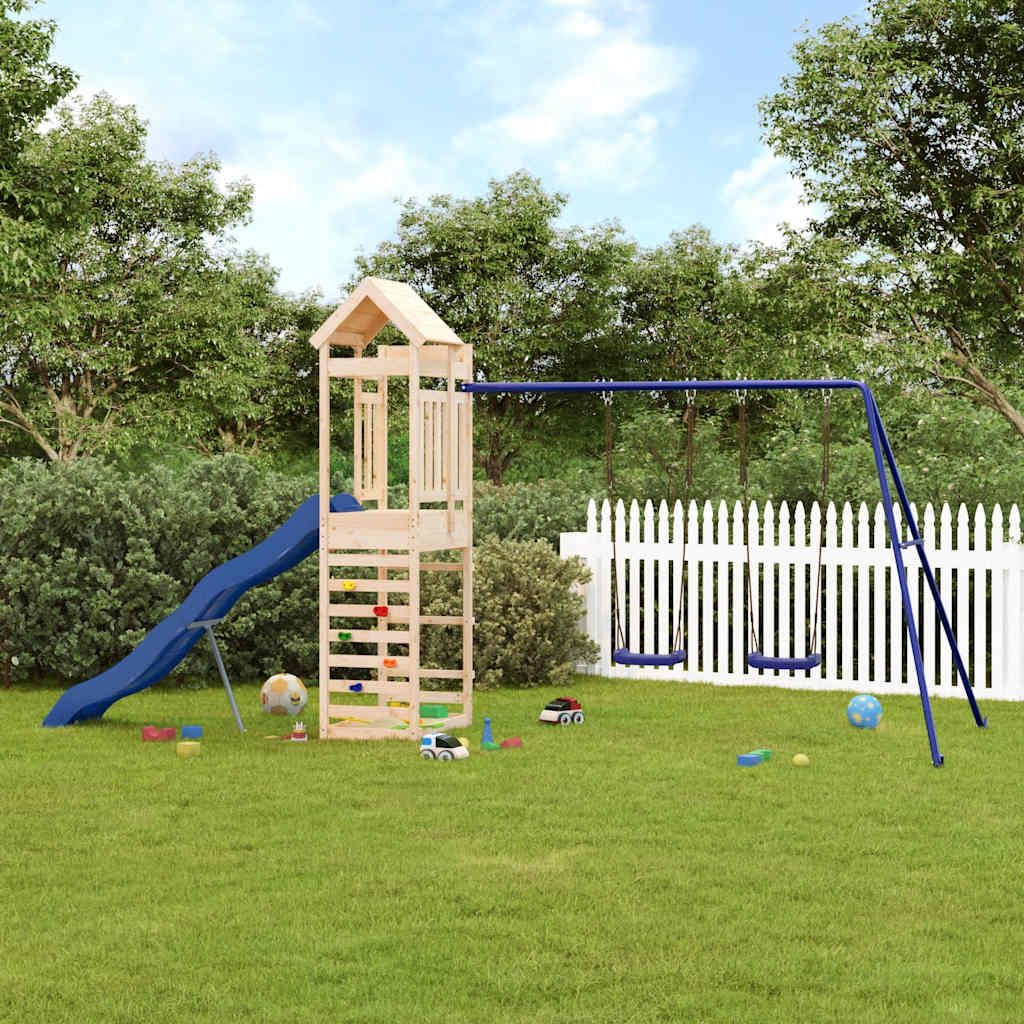 Outdoor Playset Solid Wood Pine Solid pinewood