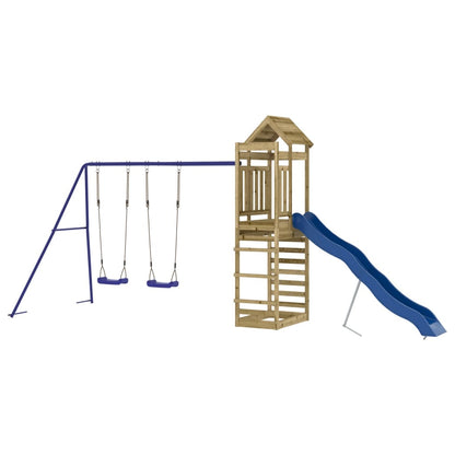 Outdoor Playset Solid Wood Pine Solid impregnated pinewood