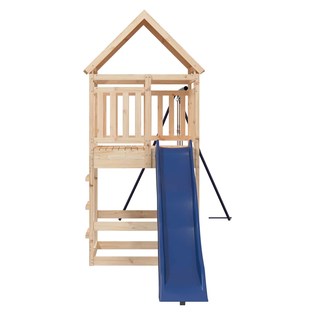 vidaXL Outdoor Playset Solid Wood Pine 3