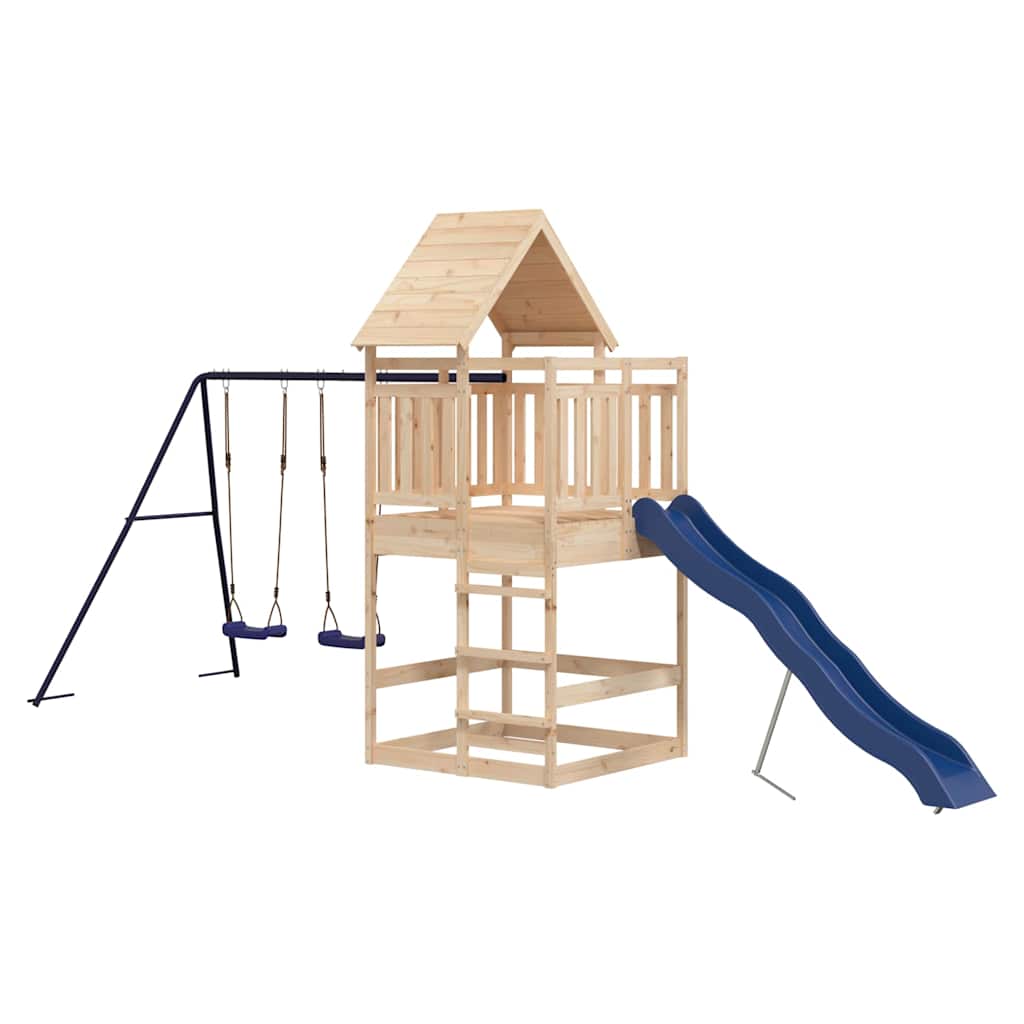 vidaXL Outdoor Playset Solid Wood Pine 4