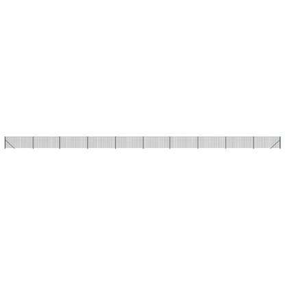 Wire Mesh Fence with Flange Green 0.8 m 25 m