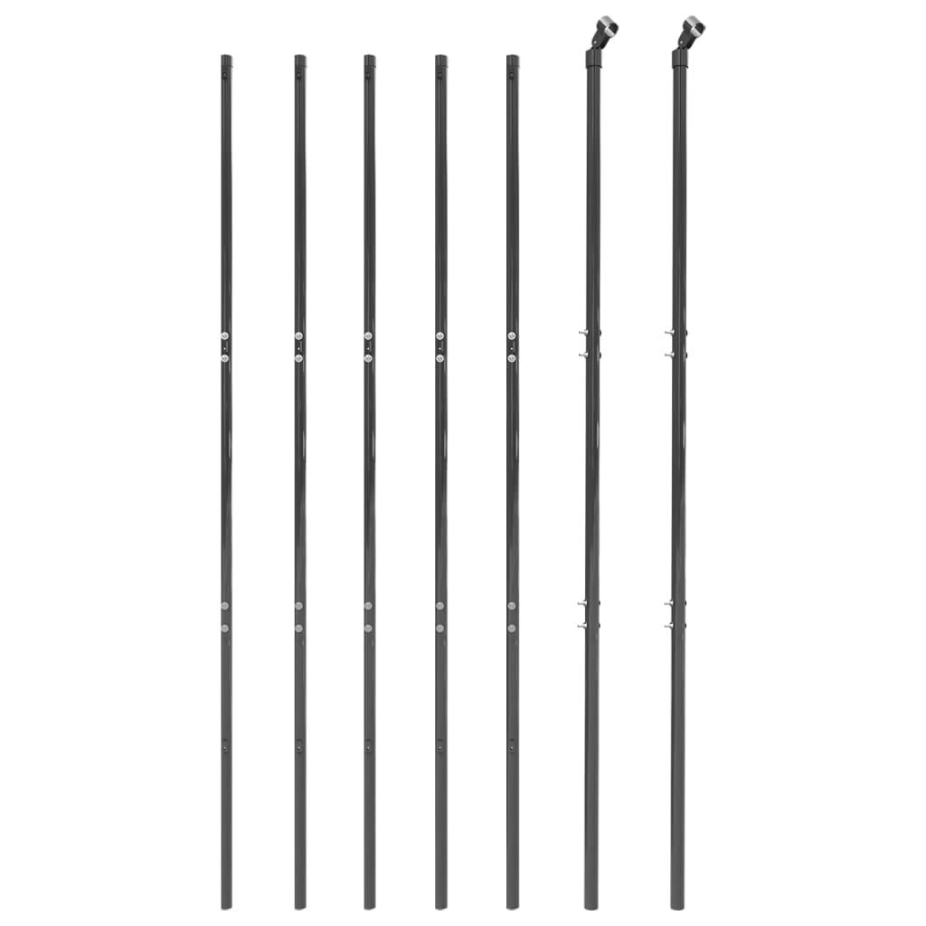Wire Mesh Fence Galvanised Steel Anthracite 1.4 m 10 m
