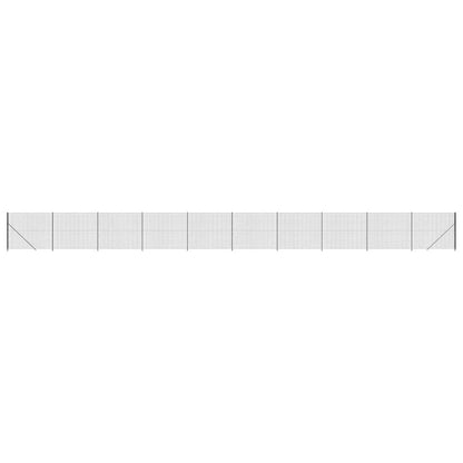 Wire Mesh Fence with Flange Anthracite 1.6 m 25 m