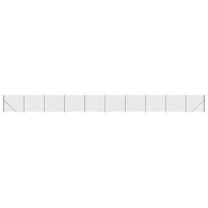 Wire Mesh Fence with Flange Anthracite 1.4 m