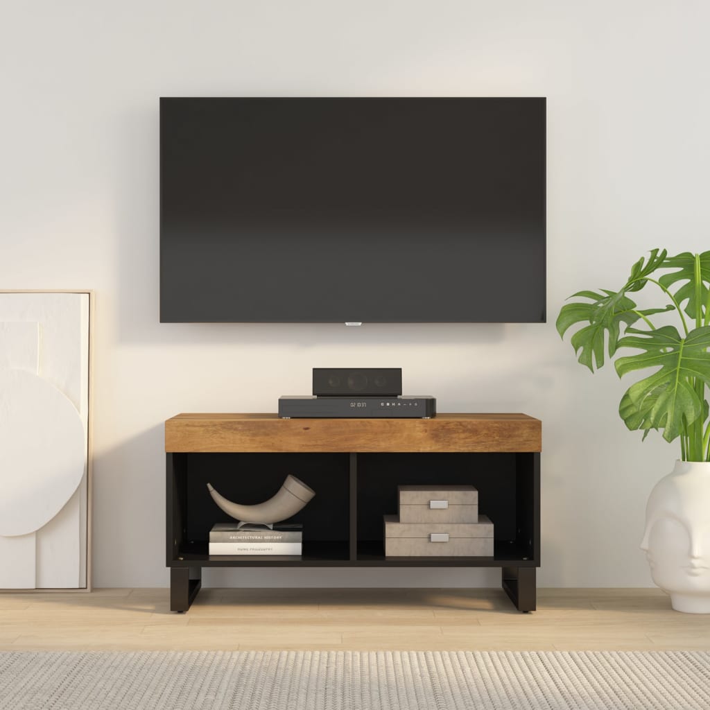 TV Cabinet 85x33x43,5 cm Solid Wood Mango Honey brown