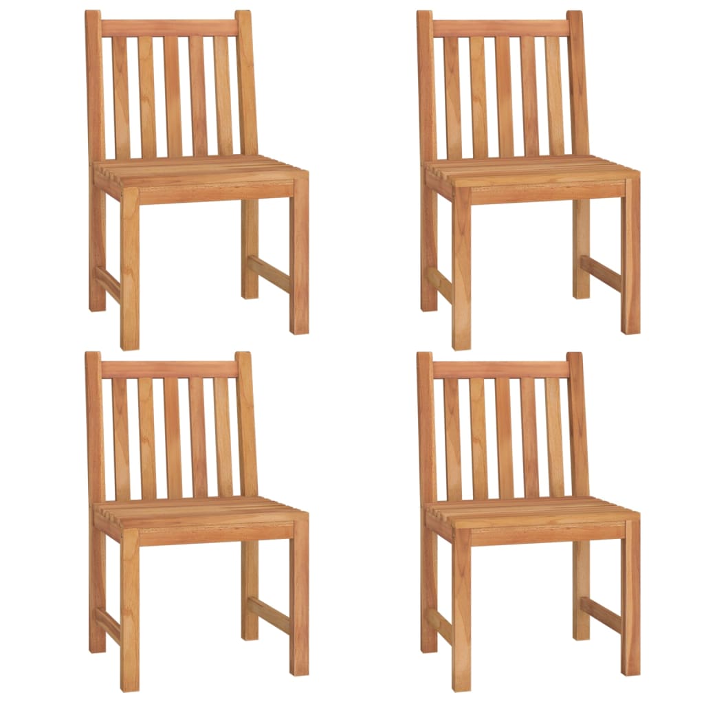 vidaXL 5 Piece Garden Dining Set Solid Wood Teak 4