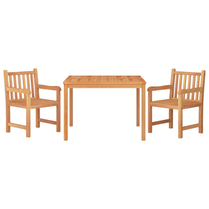 vidaXL 3 Piece Garden Dining Set Solid Wood Teak 3