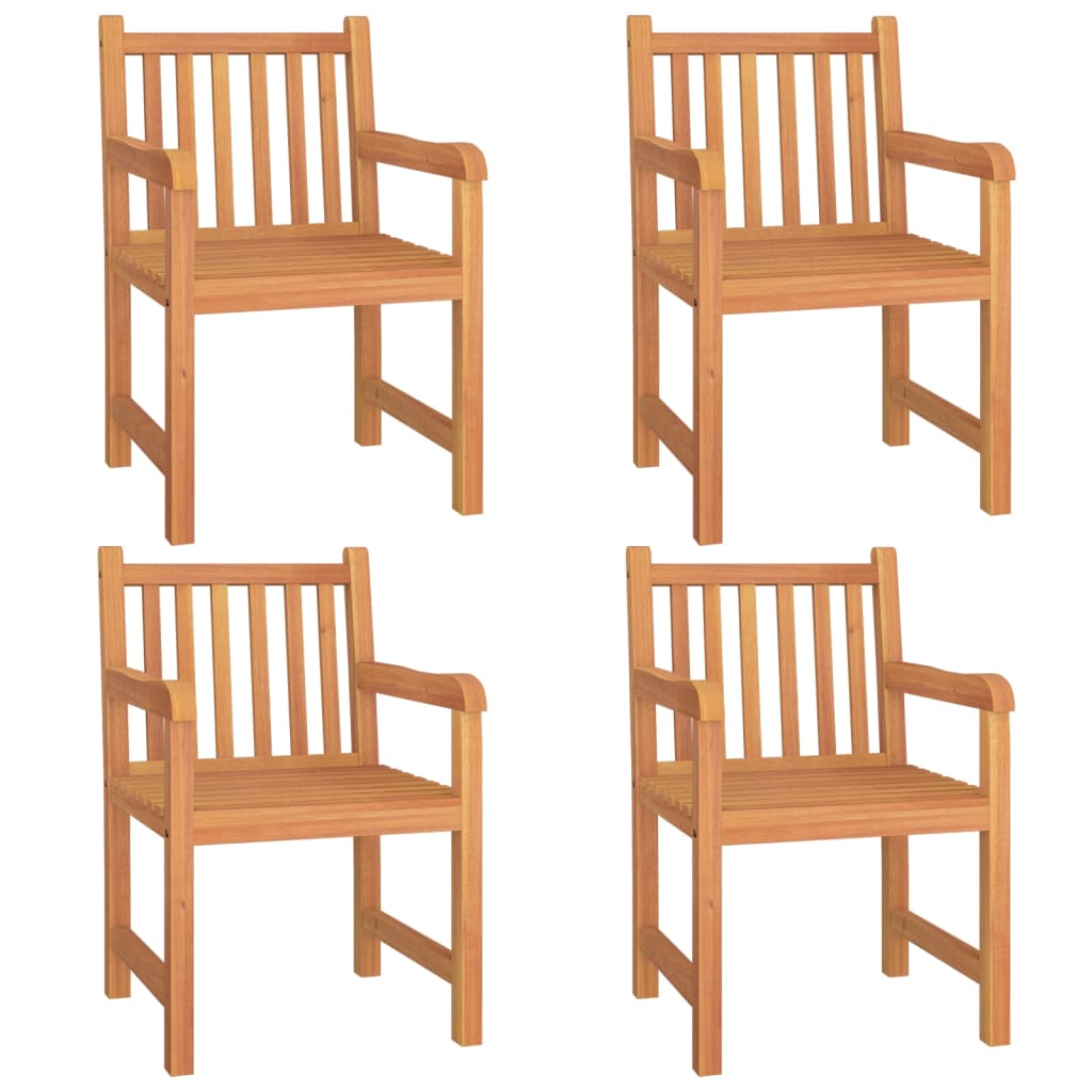vidaXL 5 Piece Garden Dining Set Solid Wood Teak 4