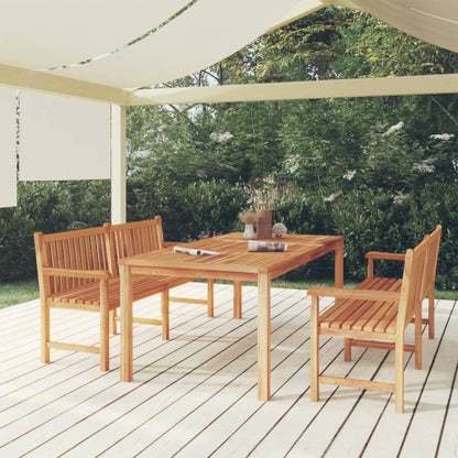 vidaXL 3 Piece Garden Dining Set Solid Wood Teak 1