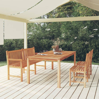 vidaXL 4 Piece Garden Dining Set Solid Wood Teak 1