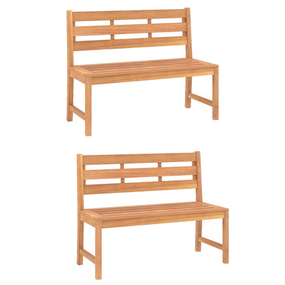 vidaXL 3 Piece Garden Dining Set Solid Wood Teak 4