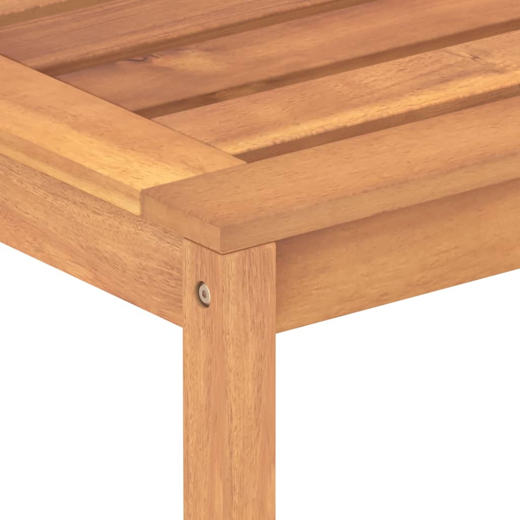 vidaXL 3 Piece Garden Dining Set Solid Wood Teak 6