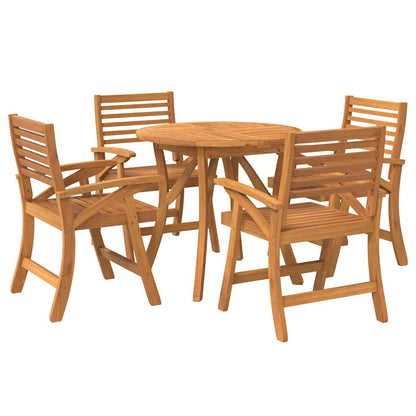 vidaXL 5 Piece Garden Dining Set Solid Wood Acacia 3