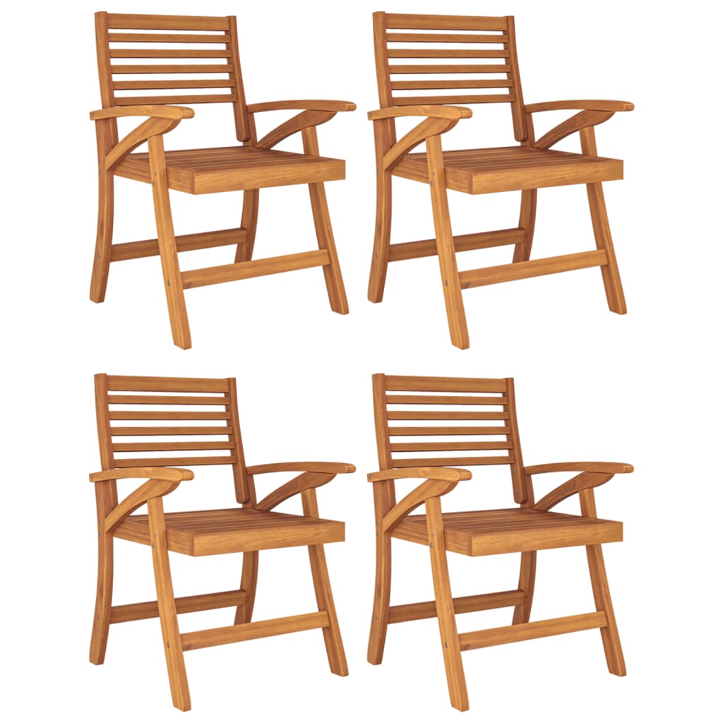 vidaXL 5 Piece Garden Dining Set Solid Wood Acacia 4