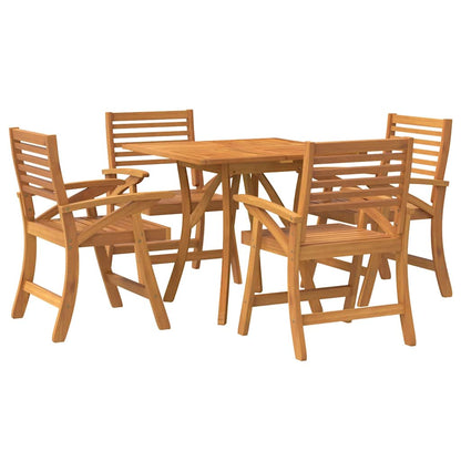 vidaXL 5 Piece Garden Dining Set Solid Wood Acacia 3