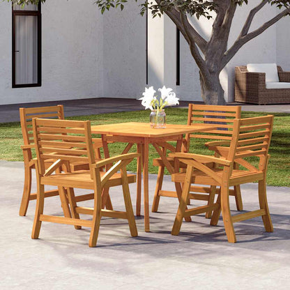 vidaXL 5 Piece Garden Dining Set Solid Wood Acacia 1