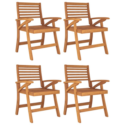 vidaXL 5 Piece Garden Dining Set Solid Wood Acacia 4