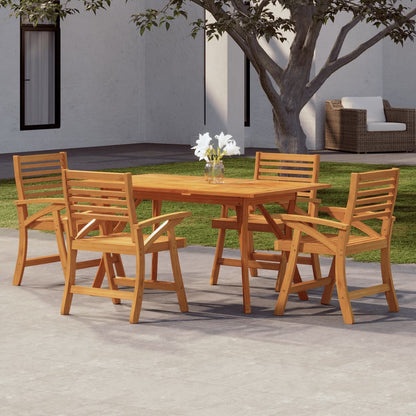 vidaXL 5 Piece Garden Dining Set Solid Wood Acacia 1