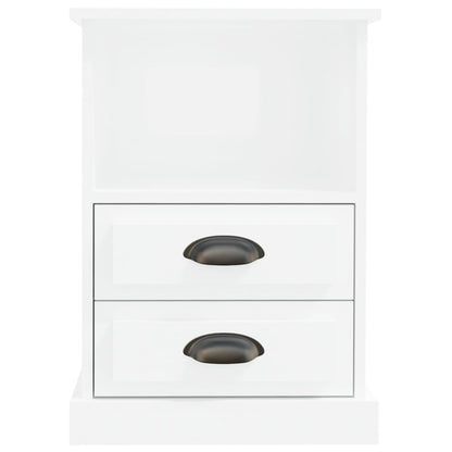 vidaXL Bedside Cabinets 2 pcs High Gloss White 43x36x60 cm