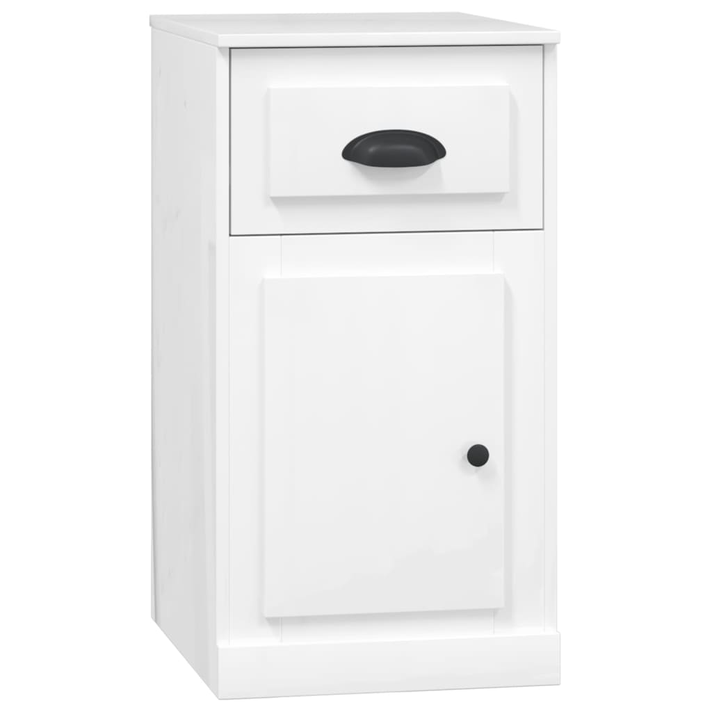 vidaXL Side Cabinet with Drawer High Gloss White 40x50x75 cm Engineered Wood