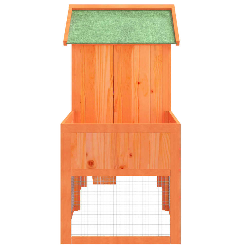Rabbit Hutch 170x63x113 cm Solid Wood Pine Brown