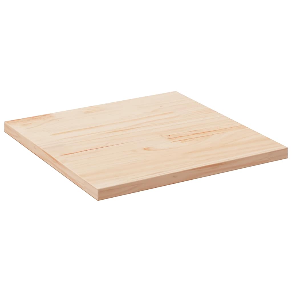 Table Top 40x40x2.5 cm Solid Wood Pine Square Natural 80 cm 80 cm