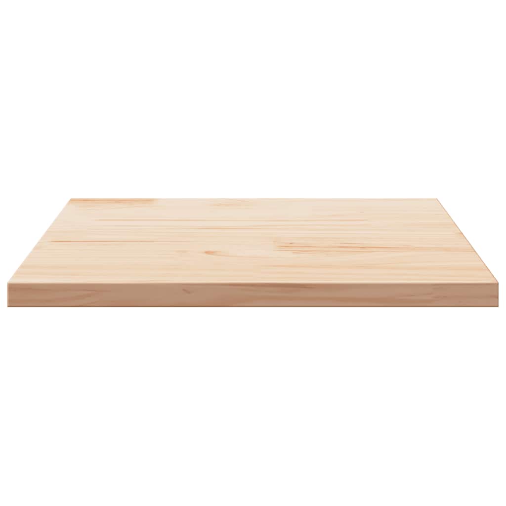 Table Top 40x40x2.5 cm Solid Wood Pine Square Natural 80 cm 80 cm