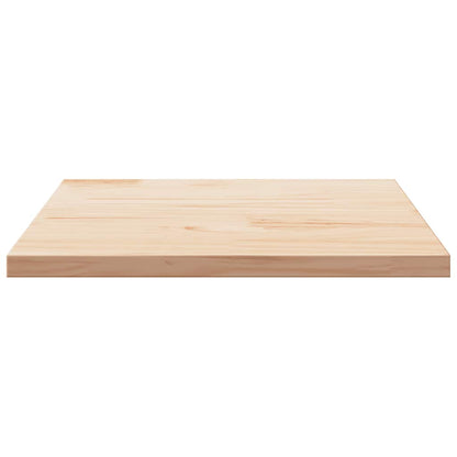 Table Top 40x40x2.5 cm Solid Wood Pine Square Natural 80 cm 80 cm