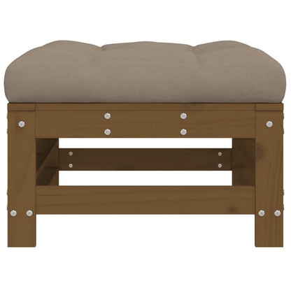 Cushions Grey Solid Wood Pine Honey brown pine Footrest