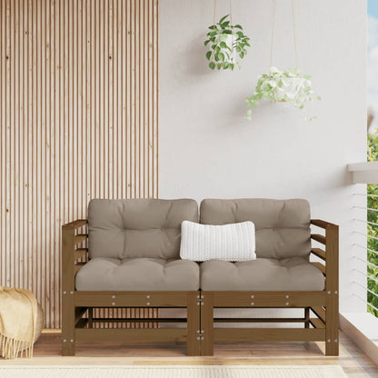 Cushions Grey Solid Wood Pine Honey brown pine 2x corner