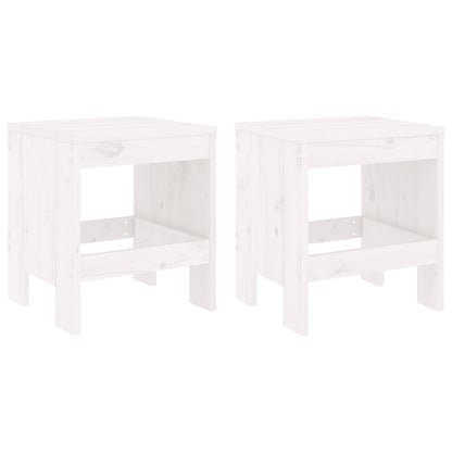 3 Piece Garden Bistro Set Solid Wood Pine White pine