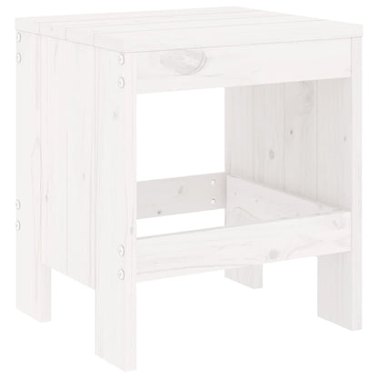 3 Piece Garden Bistro Set Solid Wood Pine White pine