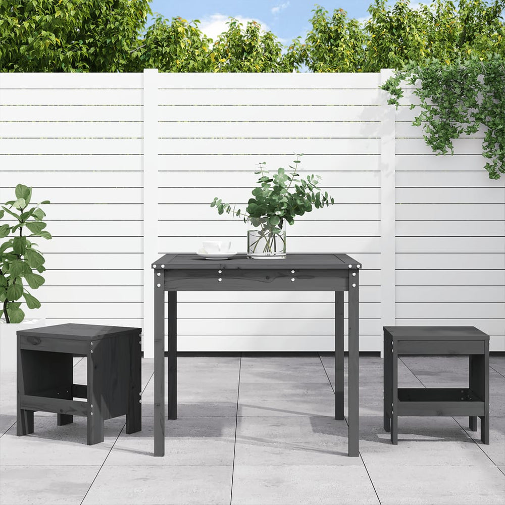 vidaXL 3 Piece Garden Bistro Set Solid Wood Pine