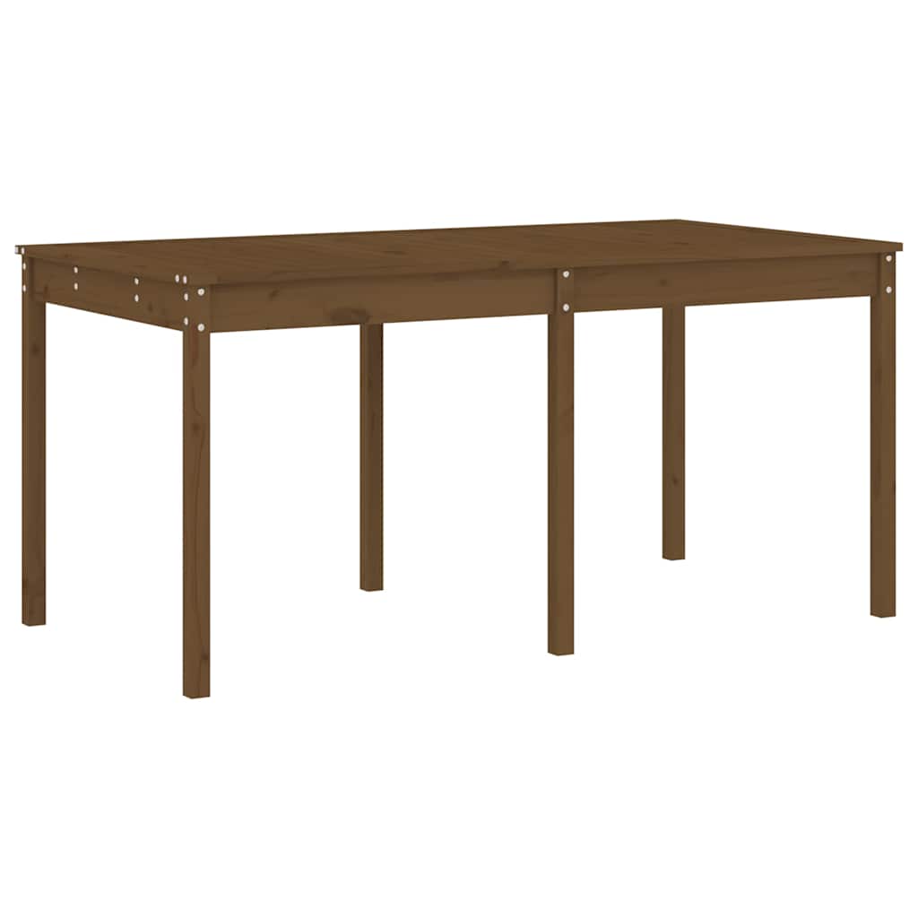 vidaXL 13 Piece Garden Dining Set Honey Brown Solid Wood Pine 5