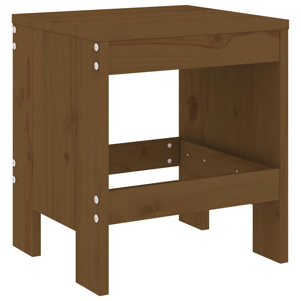 vidaXL 17 Piece Garden Dining Set Honey Brown Solid Wood Pine 4