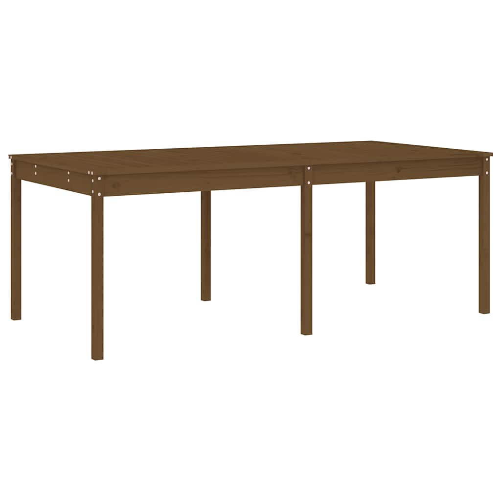 vidaXL 17 Piece Garden Dining Set Honey Brown Solid Wood Pine 6