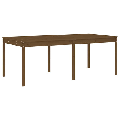 vidaXL 17 Piece Garden Dining Set Honey Brown Solid Wood Pine 6