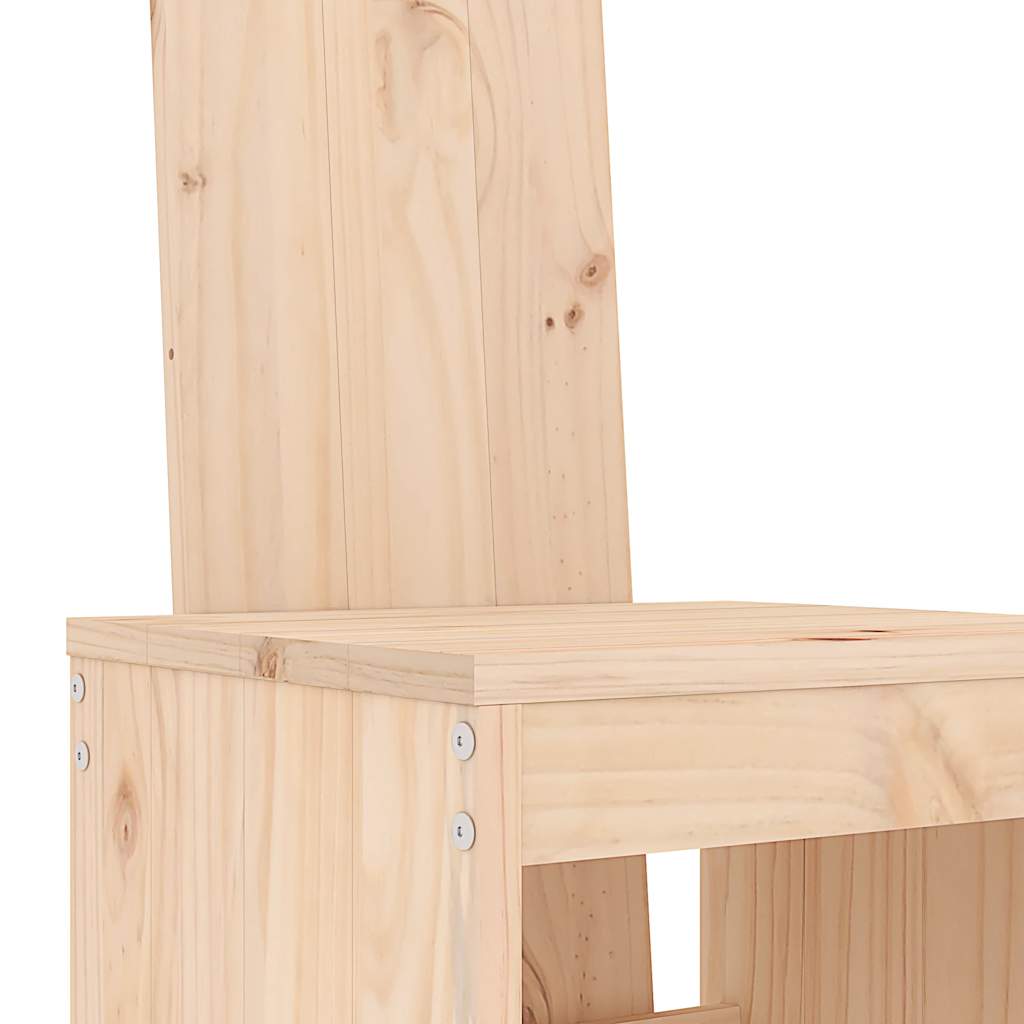 vidaXL 9 Piece Garden Bar Set Solid Wood Pine 6