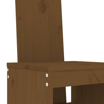 vidaXL 9 Piece Garden Bar Set Honey Brown Solid Wood Pine 5