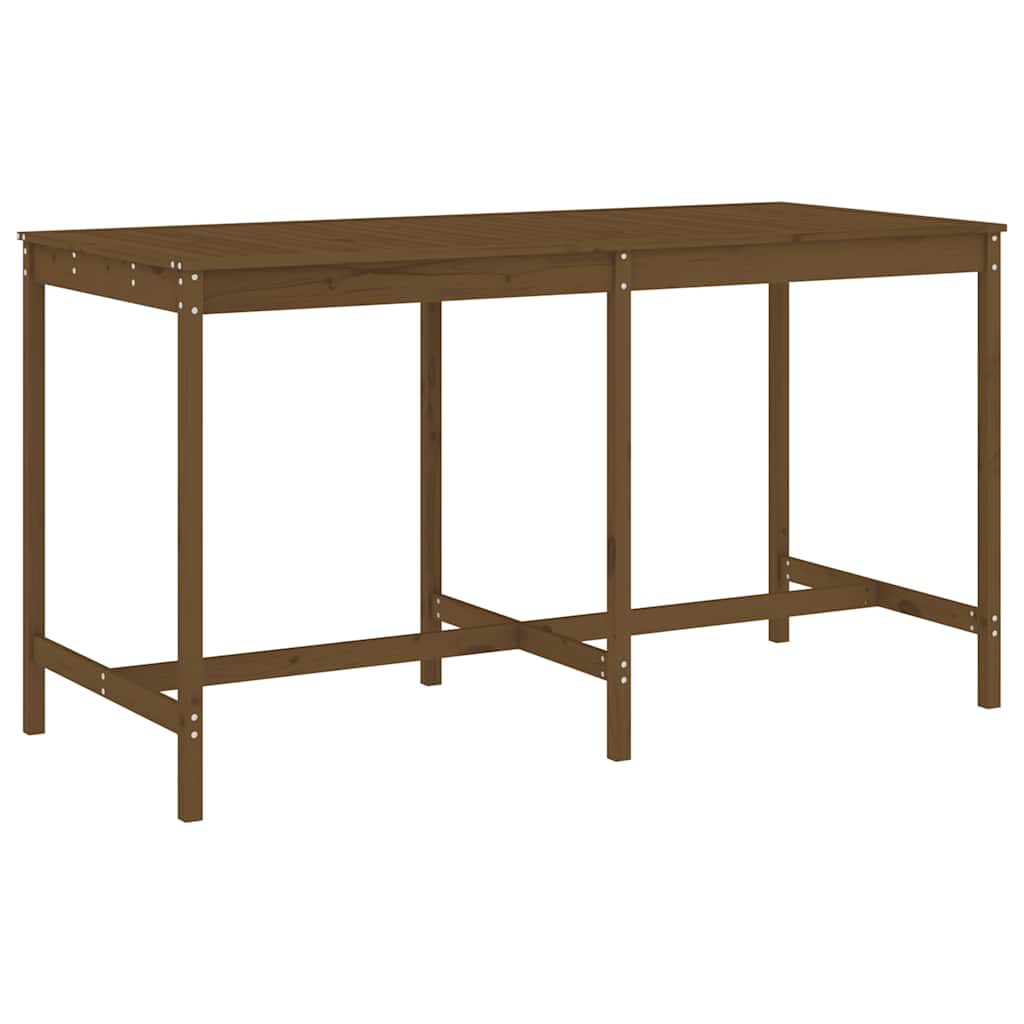 vidaXL 9 Piece Garden Bar Set Honey Brown Solid Wood Pine 6