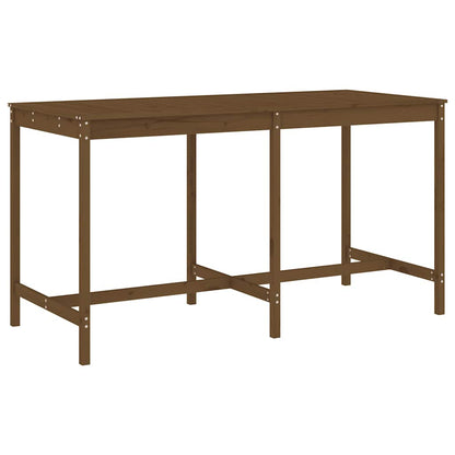 vidaXL 9 Piece Garden Bar Set Honey Brown Solid Wood Pine 6